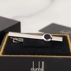 現行品 dunhill ダンヒル ネクタイピン セット シルバー オニキス