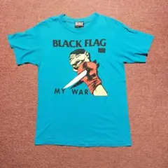 BLACK FLAG ブラックフラッグ 90年代ヴィンテージＴシャツ Lサイズ BLACKFLAG MYWAR ブラック・フラッグ Tシャツ 半袖 黒 90年代 ロック
