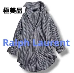 極美品★ ラルフローレン　オーバーサイズ　ギンガムチェックシャツ長袖