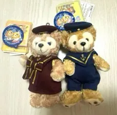 【新品未使用】ダッフィー＆シェリーメイ ぬいぐるみバッジ セット セーラーのサムネイル