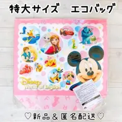 【DWE】特大サイズ ビニールエコバッグ ピンク ミニー 非売品 貴重レアのサムネイル