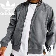 新品M⭐️adidasアディカラー ルーズ デニムブラック ウォッシュ ジャケット