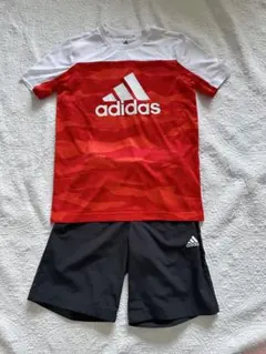 adidas 160 トレーニングウェア上下　Tシャツ&ショーツセット