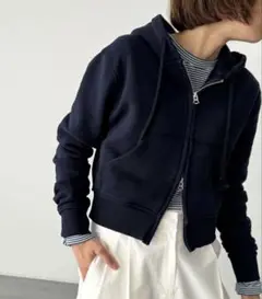 ［新品未使用］CANAL JEAN HARING 裏毛コンパクトパーカー