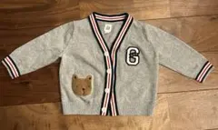 Baby gap クマ刺繍付きカーディガン 12-18ヶ月