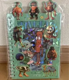 【大量のシール付！！】イタリアンブレインロットシール付ノート　キラキラ表紙版