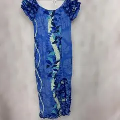 R oyal Creationsフラダンス用青色ムームー