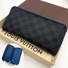 【極上美品】ルイヴィトン ダミエ グラフィット ヴェルティカル 長財布