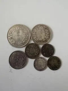 小型50銭銀貨 / 鳳凰50銭銀貨 / 小丸 S3年 6枚まとめ - メルカリ