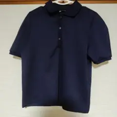 ZARA　ネイビー 半袖ポロシャツ