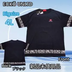 ○BIG 4L ECKO UNLTD 吸水ドライロゴP半袖Tシャツ黒1のサムネイル