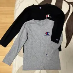 champion チャンピオン 160センチ　長袖Tシャツ２枚セット　黒、グレー