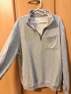 GAP ハーフジップ スウェット グレー Mサイズのサムネイル