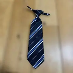 ネイビーと青のストライプ ネクタイ