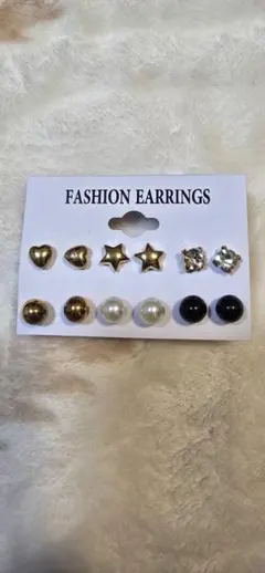 ファッションピアス　6種12点セット