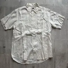 Aquascutum 半袖シャツ M ストライプ
