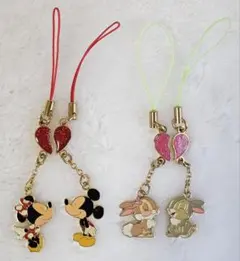 TDR ディズニー ペアストラップ ミッキーミニー とんすけミスバニー