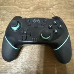 黒いコントローラー 青いアクセント付き