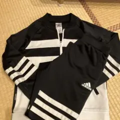 adidas ジャージ 150 ブラック/ホワイト