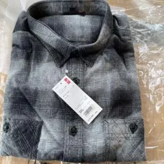 ユニクロ　フランネルチェックシャツ　長袖　レギュラーカラー　3 XL