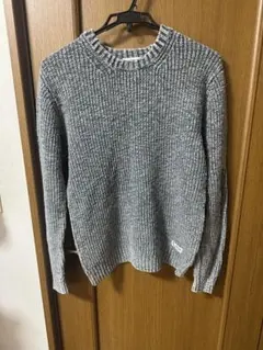 BAYFLOW グレー リブ編み セーター
