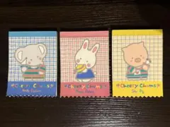 サンリオ♡チアリーチャム パム&チャム&プー メモ 1986年 サンリオ♡チアリーチャム パム&チャム&プー メモ 1986年 - メルカリ