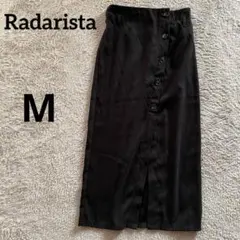 Radarista ロングタイトスカート　黒　ブラック　M 前ボタンのサムネイル