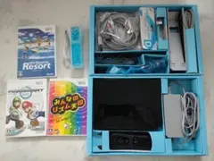 Wii本体（黒）とゲームソフト3本セット