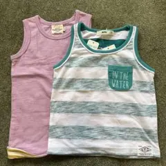 サイズ100 新品タンクトップ2枚セット