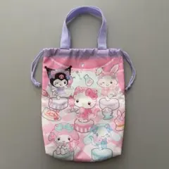 先着順❗️サンリオキャラクターズ 巾着シューズバッグ 通園 通学 上履き入れのサムネイル