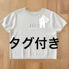 ジルバイジルスチュアート パール ロゴ コンパクトニットトップス 半袖 Tシャツのサムネイル