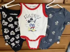 ミッキーマウスロンパース3点セット 12-18ヶ月
