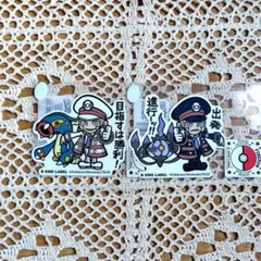 ポケモン クダリ&シビルドン ノボリ&シャンデラ ステッカー セット
