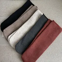 裏起毛 厚め リブ編みソックス フリーサイズ