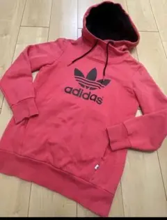 アディダス オリジナルス パーカー ピンク 裏起毛 M