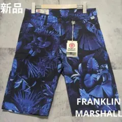 FRANKLIN MARSHALL ボタニカル柄 新品 ショーツ ブルーのサムネイル