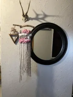 ①ハンドメイド 羊毛 オシャレ　ウィービングタペストリー インテリア　北欧　韓国