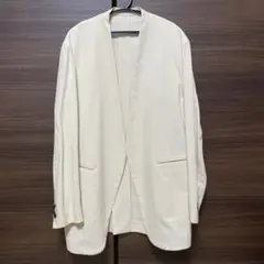 yleve ノーカラーウールジャケット セール】 【洗える】ウールライクカルゼ ノーカラージャケット （ノー