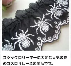 蜘蛛 レース 5m 手芸 ハロウィン Halloween 未開封 格安