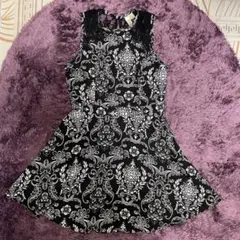 forever21 ノースリーブ花柄レース ミニワンピース