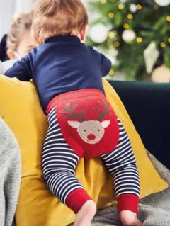 Jojo Maman Bébé トナカイ　クリスマス　レギンス　スパッツ　タイツ