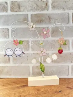 アクセサリースタンド 白✩.*˚