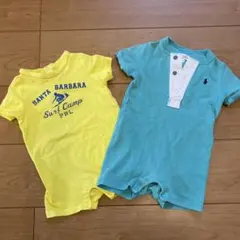 夏用⭐︎ ラルフローレン　ロンパース　2点セット