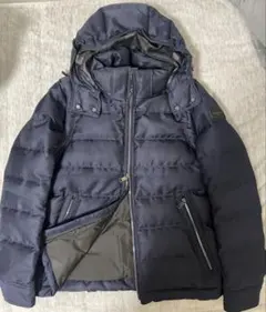 水沢ダウン フィルメランジェ 別注DESCENTE ネイビー ダウンジャケット 