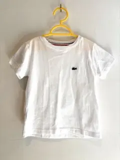 【1-2着用】定番！ラコステ　白Tシャツ　ワンポイント 100のサムネイル