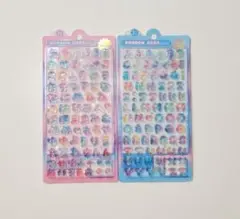 ボンボンドロップシール アルファベット ひらがな　2種セット
