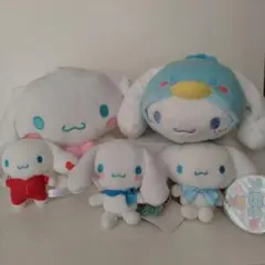 サンリオ　シナモン　ボールチェーン、紐付きマスコット　ぬいぐるみ　5点セット