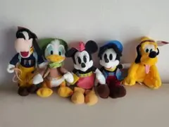 ミッキーマウス ぬいぐるみ5体セット