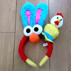 【美品】 USJ ユニバ エルモカチューシャ イースター