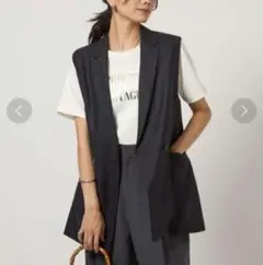 美品】Green label relaxing ライトリネンライク ジレ - メルカリ